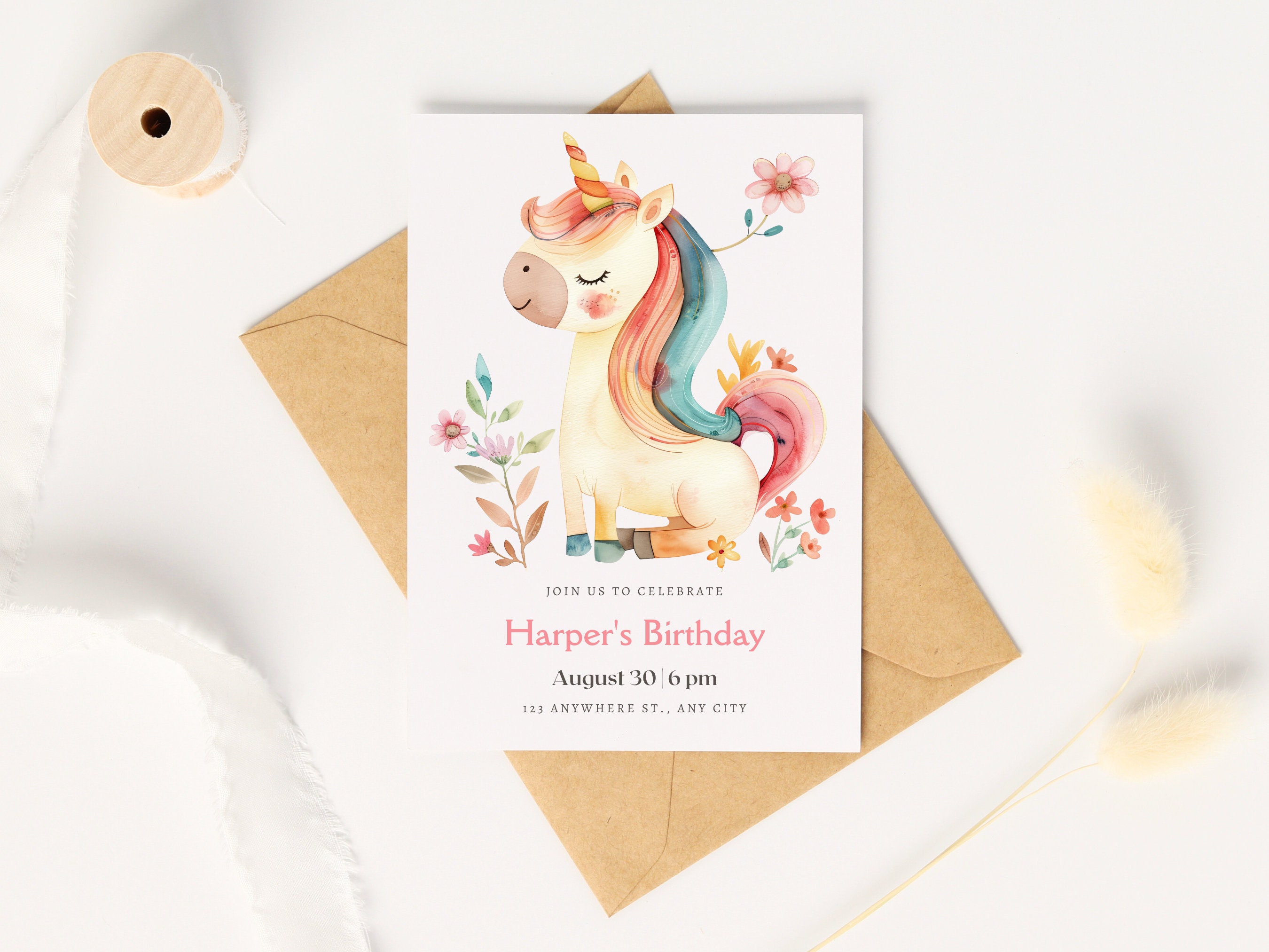 Pastel Unicorn Rainbow Clipart | Digital Download | Pastel Unicorns ...