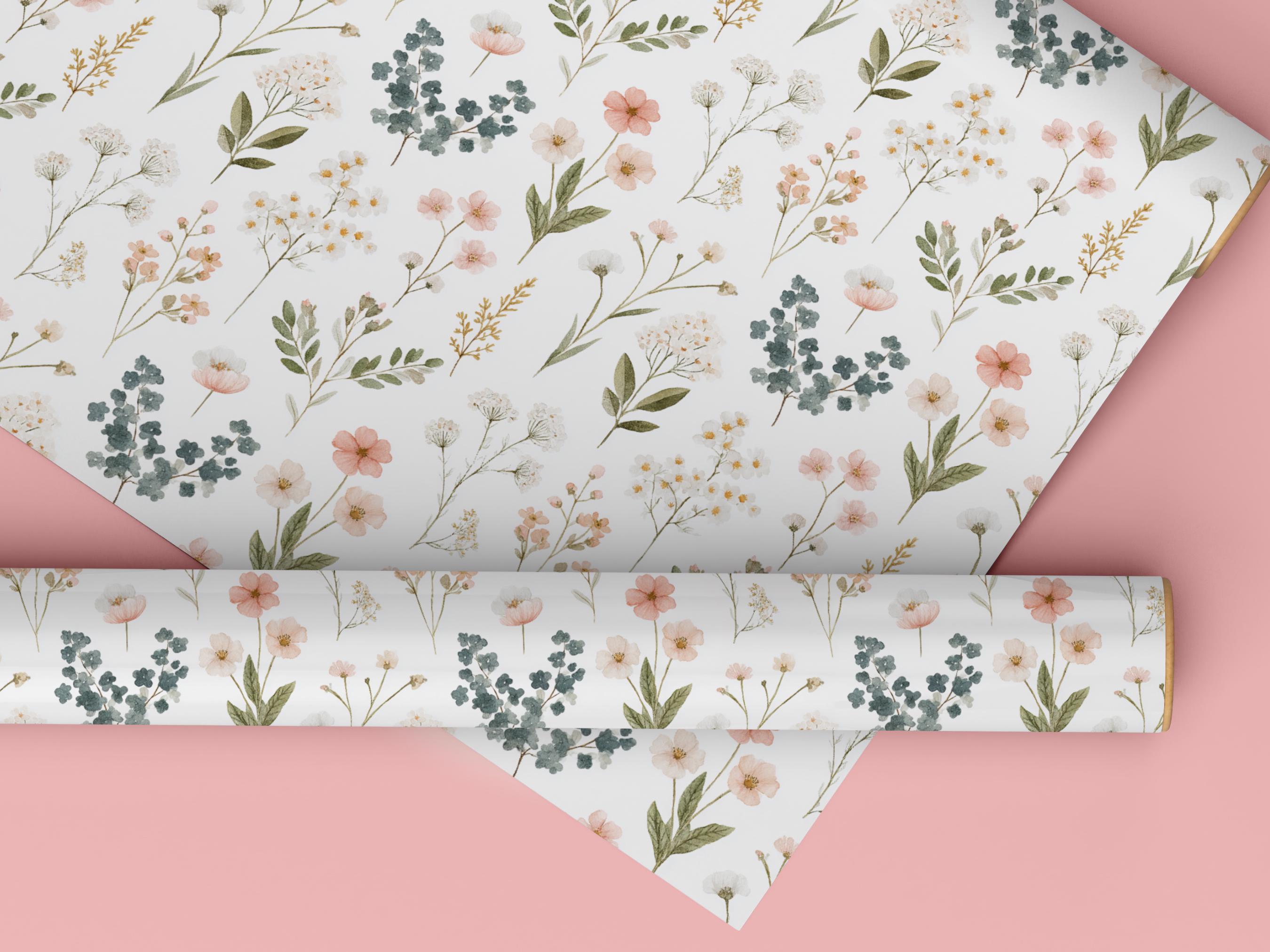 Wildflowers Seamless Pattern | Boho Flowers | Digital Paper for Crafts ...