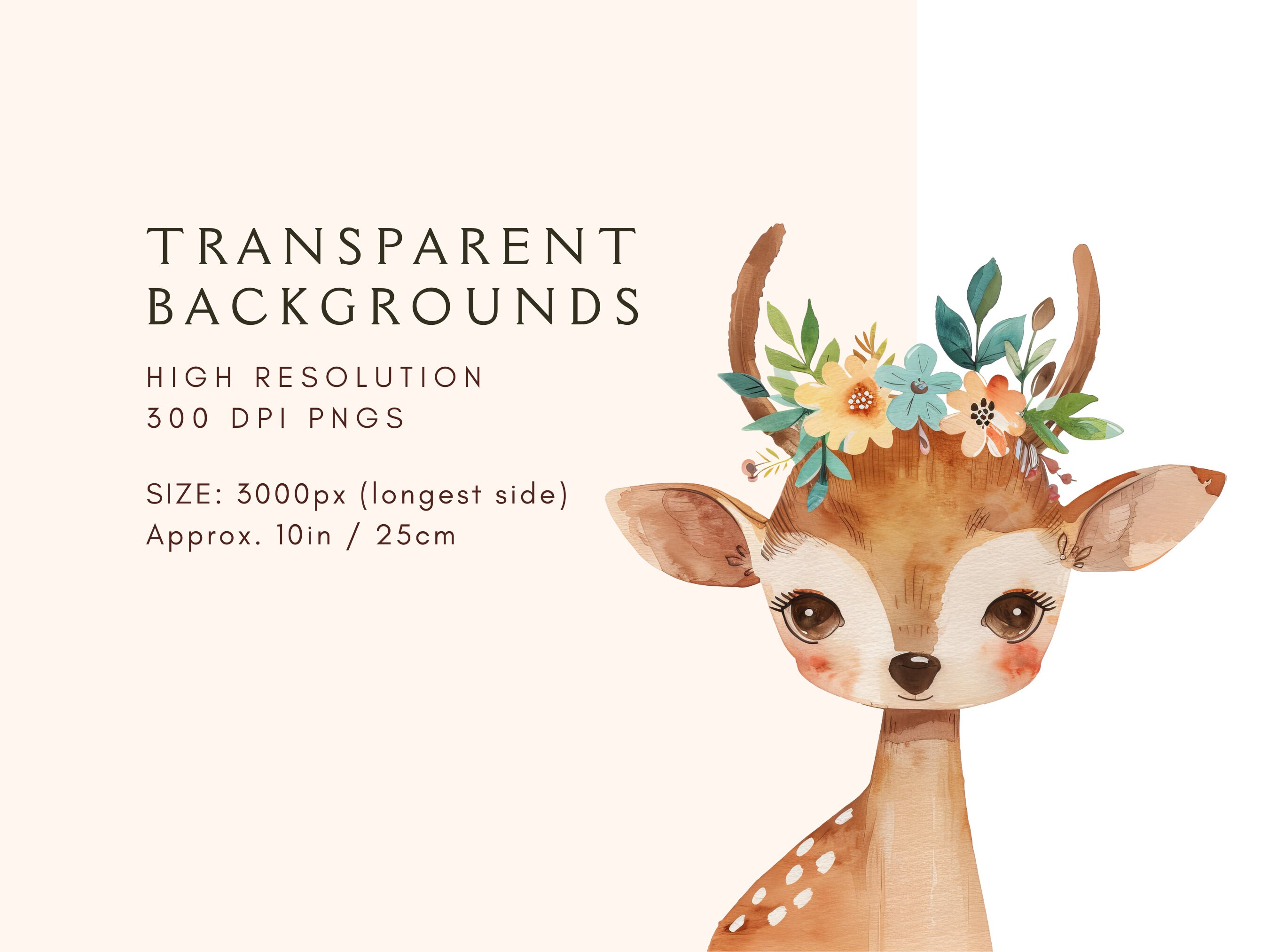 Boho Woodland Clipart | Cute Baby Animals | Woodland Nursery Decor ...