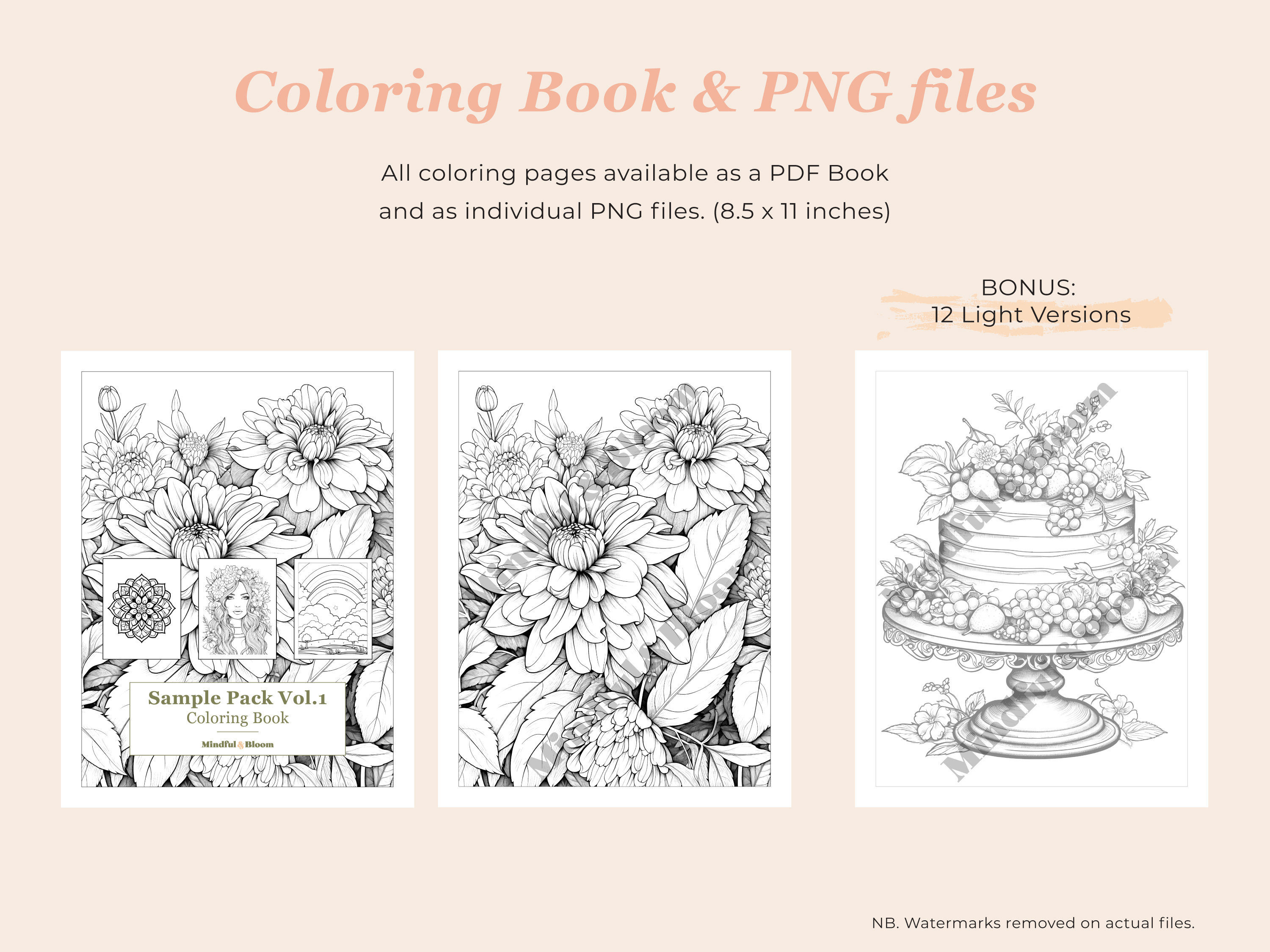 20 Coloring Page Sample Pack Printable Mindfulness Coloring - Etsy