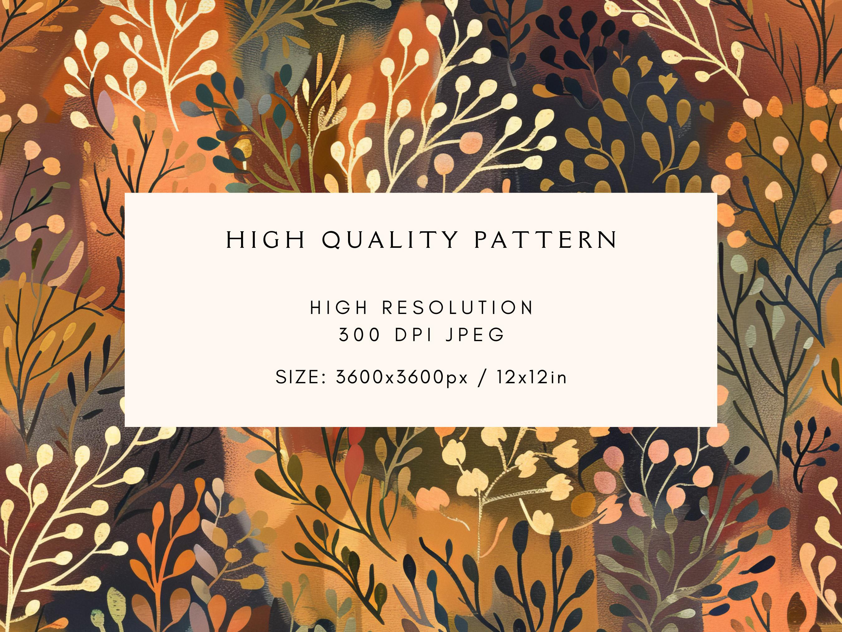 Boho Floral Seamless Pattern | Printable Scrapbook Paper | Junk Journal ...