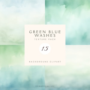 Aquarell Wäscht grün blau Clipart |  | Hintergrundtextur | Aquarell lavendel | Hochzeit | Kommerzielle Nutzung | Digitale Papiere Pack