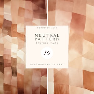 Watercolour Washes Neutral Pattern | Clipart | Background Texture | Watercolour Wash | Wedding | Commercial Use | Digital Paper Pack | Beige