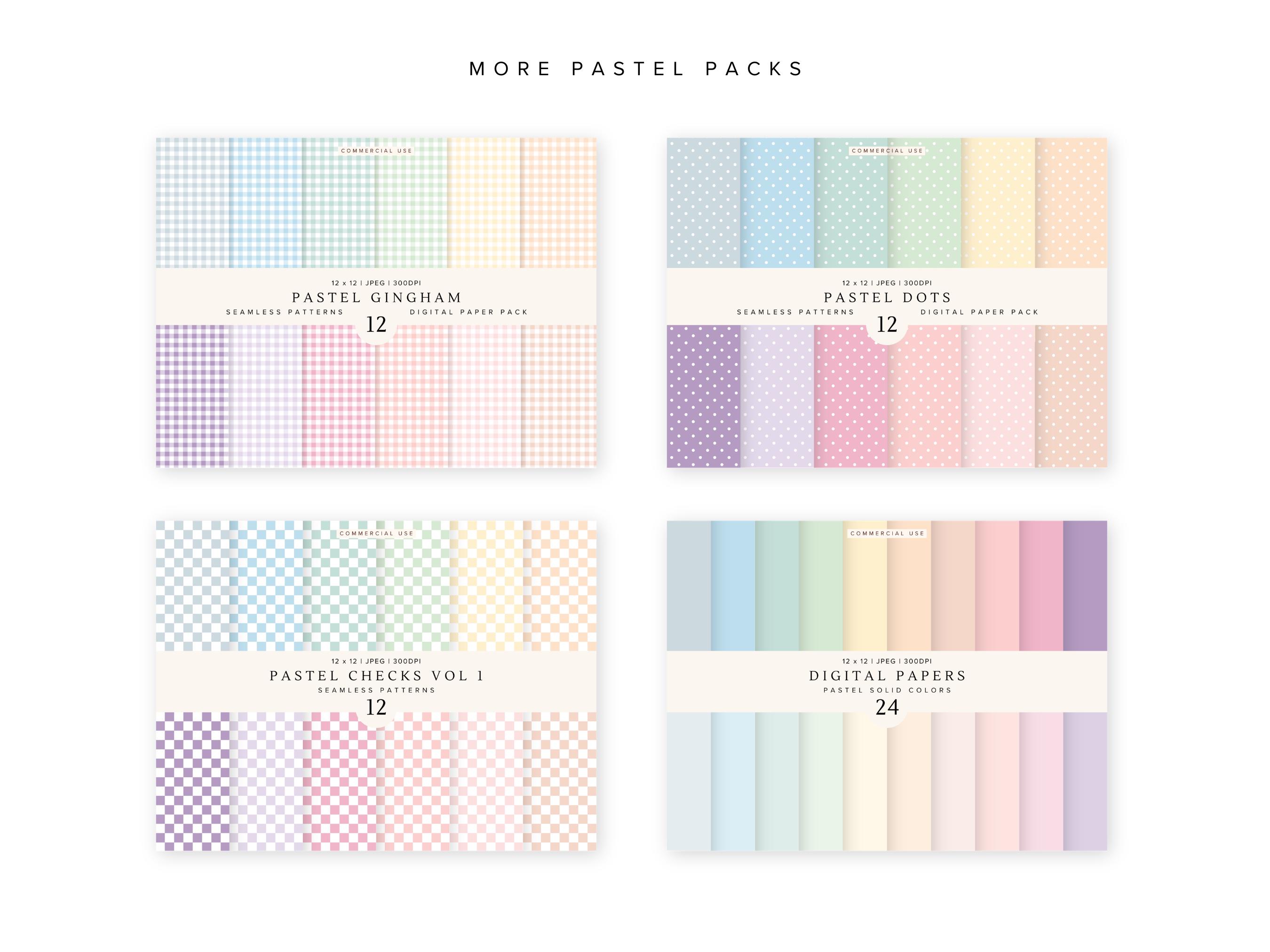 Pastel Stripe Digital Paper Pack | Seamless Patterns Striped ...