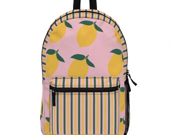 Pattern Print Lemon Backpack main image 1