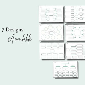 Printable Mind Map Template | Brainstorming, Study Guide (digital ...