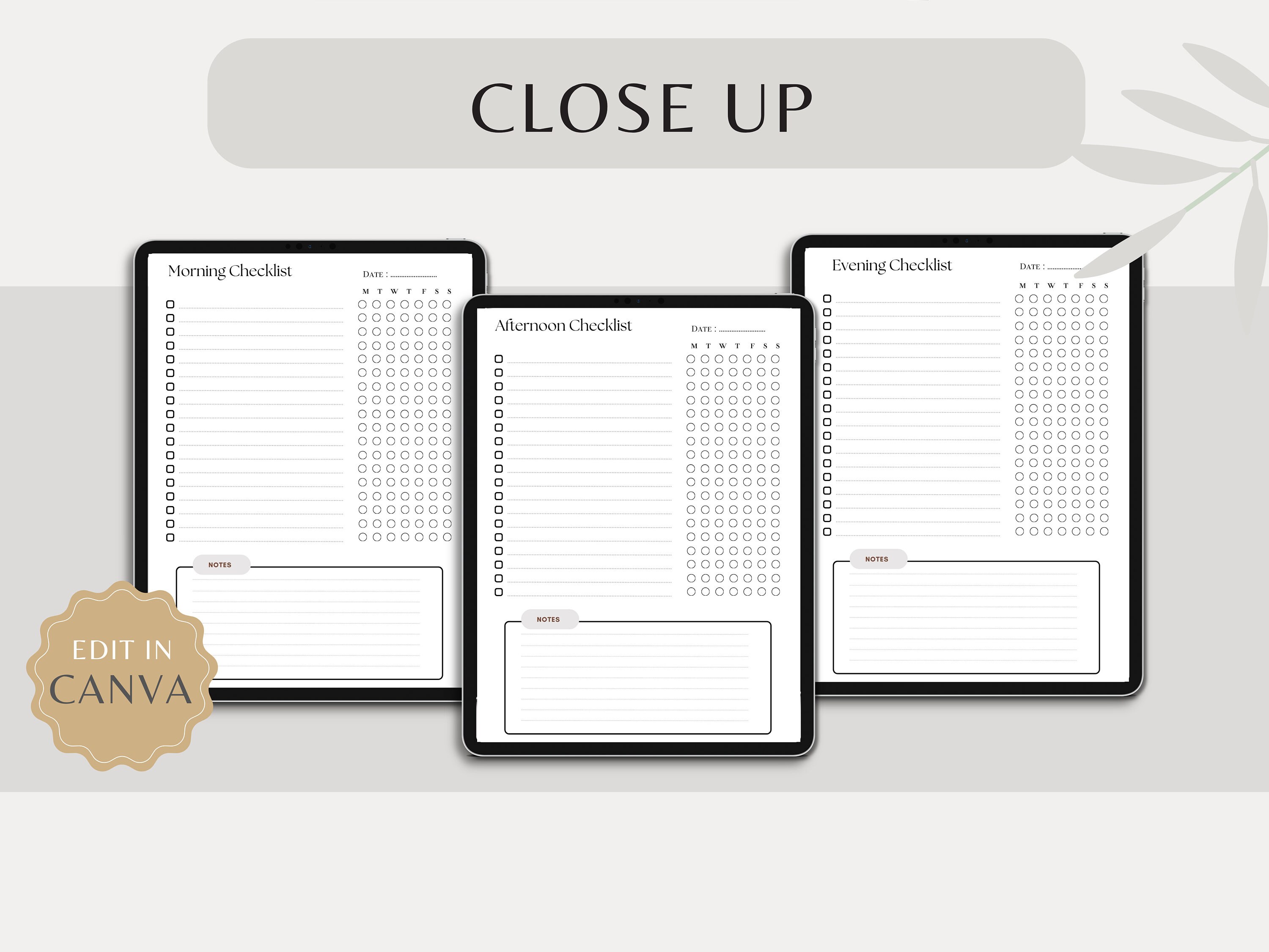 Printable Daily, Weekly, Monthly Checklists Task List Priorities Blank ...