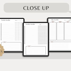 Printable Daily, Weekly, Monthly Checklists | Task List | Priorities ...