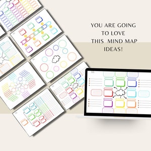 Printable Mind Map Planner | Brainstorming Ideas | Brain Dump | Study ...