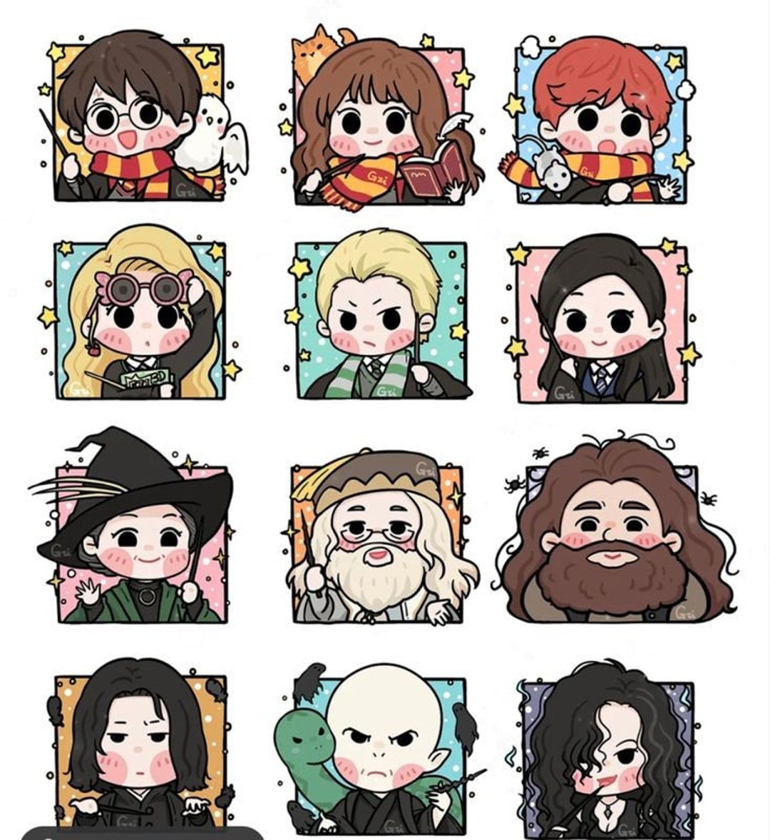 Cute Harry Potter Stickers Etsy