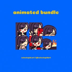 Tifa Lockhart Emotes | FINAL FANTASY 7 for Twitch, Discord, Kick Streams
