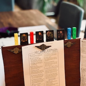 Magnetic Initiative Tracker and Token Set | Dungeons & Dragons | For wide DM Screens