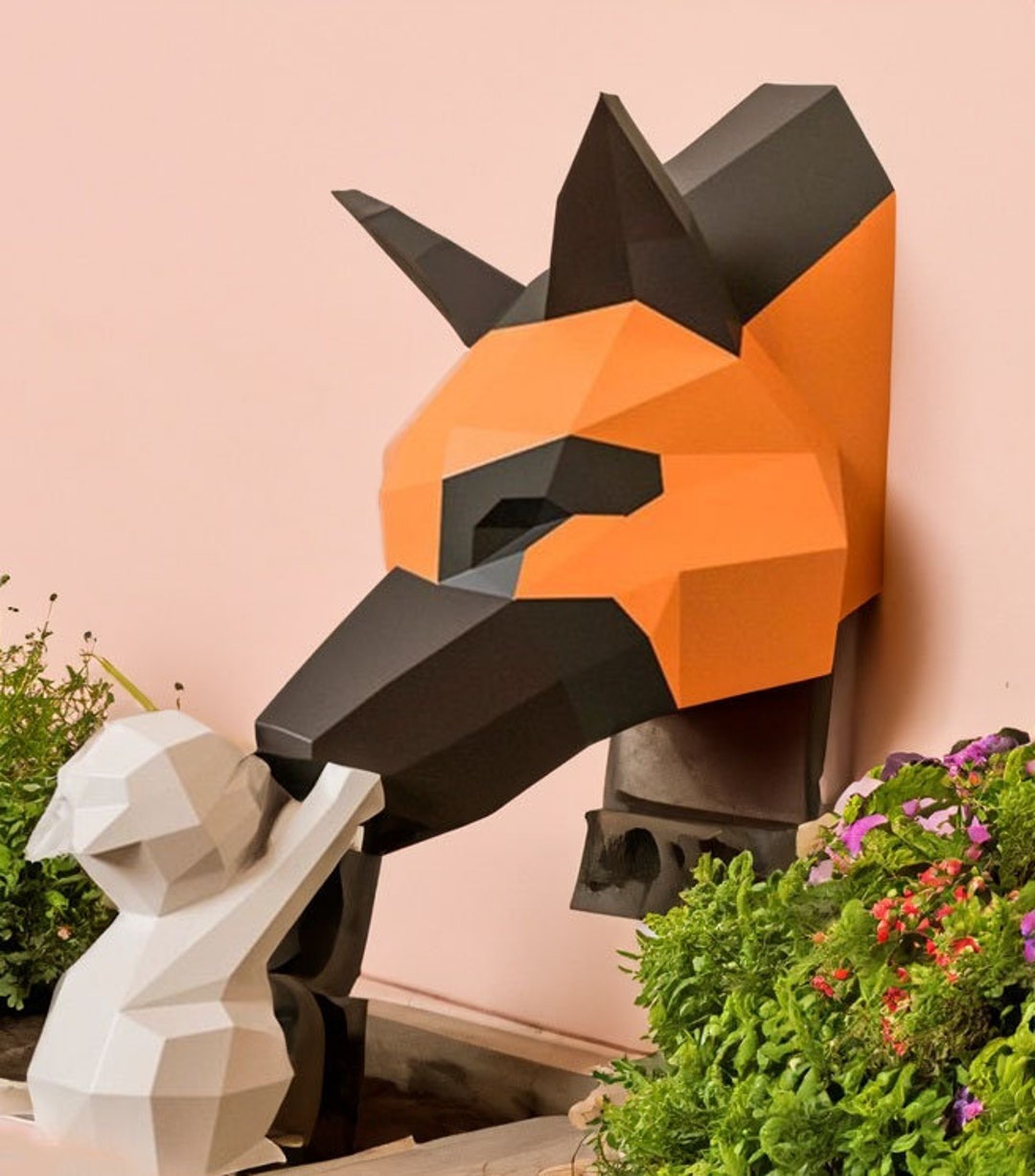 Cute Papercraft Cat Beginnerfriendly 3D Paper Sculpture Kit Etsy