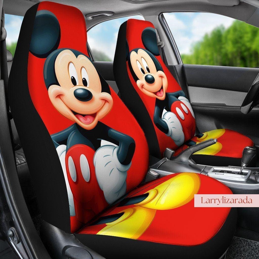 Discover Mickey Car Seat Covers, Cartoon Mickey Seat Covers, Disney MicKey Auto Seat Covers, Halloween Disney Cartoon Car Seat Protector