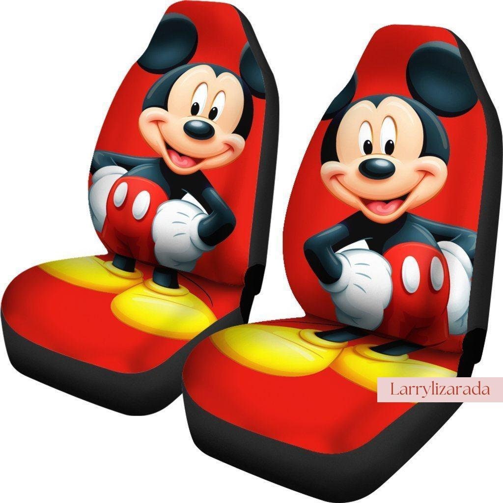 Discover Mickey Car Seat Covers, Cartoon Mickey Seat Covers, Disney MicKey Auto Seat Covers, Halloween Disney Cartoon Car Seat Protector