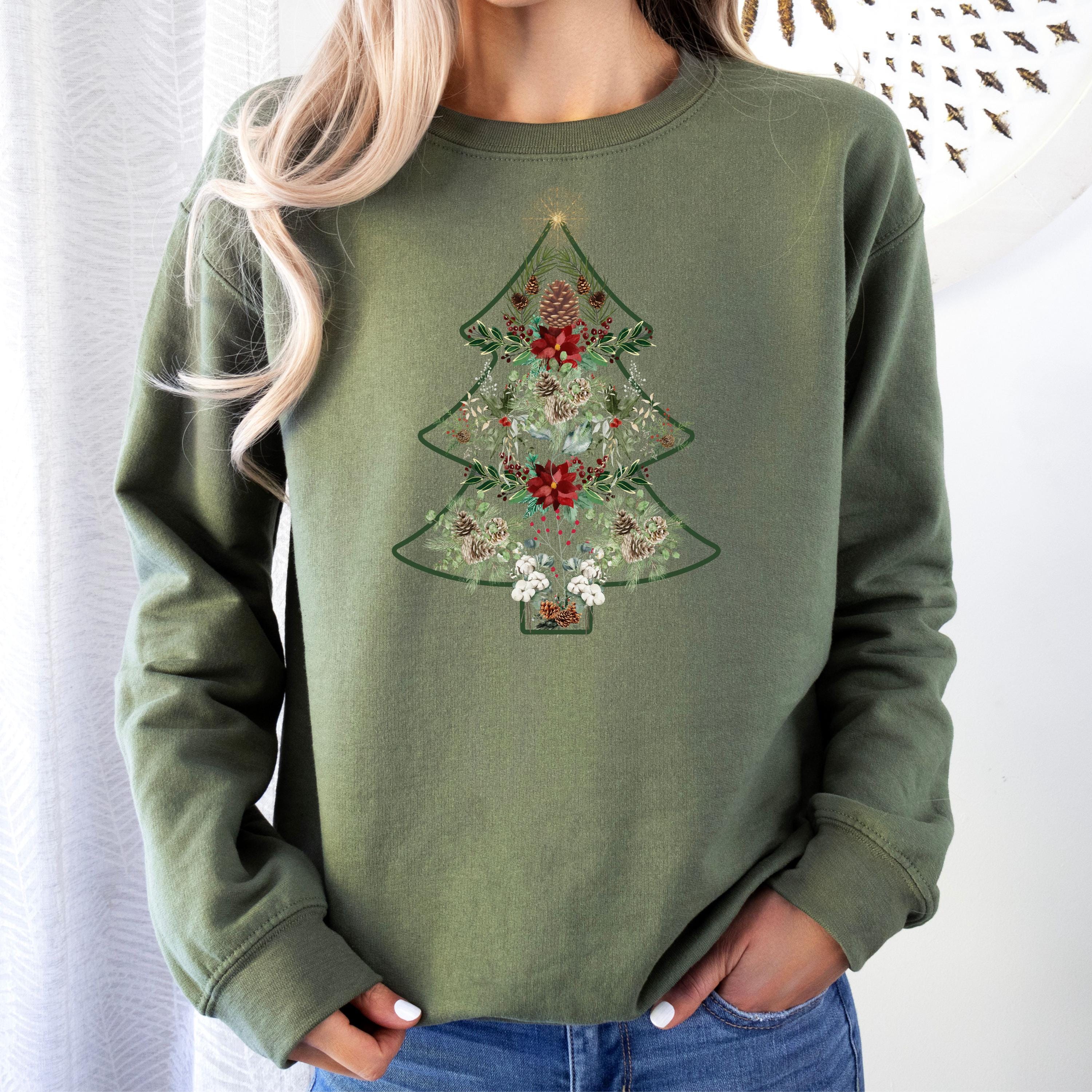 Christmas Tree Womens Plus Size Christmas Sweatshirts Karen Scott