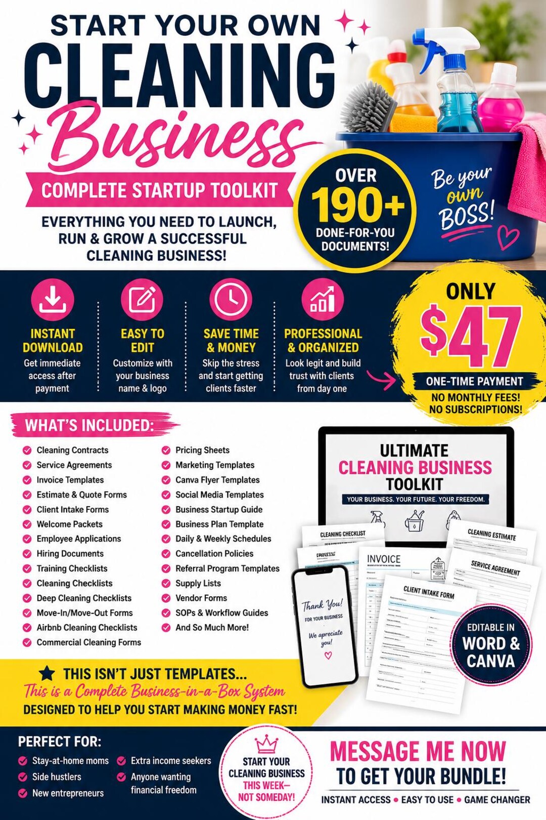 ULTIMATE CLEANING BUSINESS Startup Guide & Toolkit - Etsy