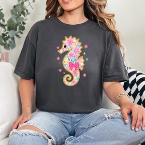 Summer Seahorse PNG, Preppy Summer Vibes Png, Pink Beach Png, Coastal Png, Retro Summer Png, Girly Summer Png, Toddler Summer Png