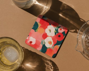 Bouquet Cork Back Coaster