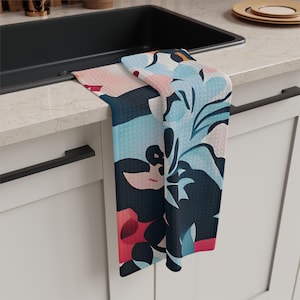 Abstract Petals Tea Towel