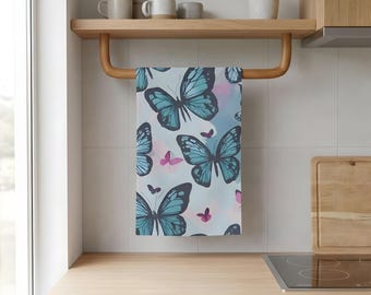 Butterfly Tea Towel: Soft, Absorbent Spring Kitchen Decor