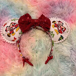 Mickey and Minnie Christmas ears