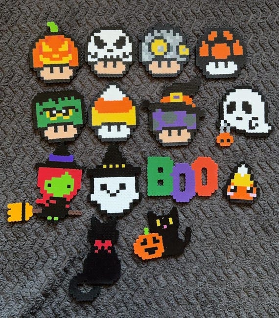 Candy Hama Bead Designs Halloween Candy Corn Perler Bead Earrings