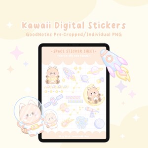 Digital Stickers, Planner Stickers, Cute Stickers, Kawaii Stickers, Pastel Stickers, GoodNotes Stickers, PNG Stickers, Digital Planner, Cute