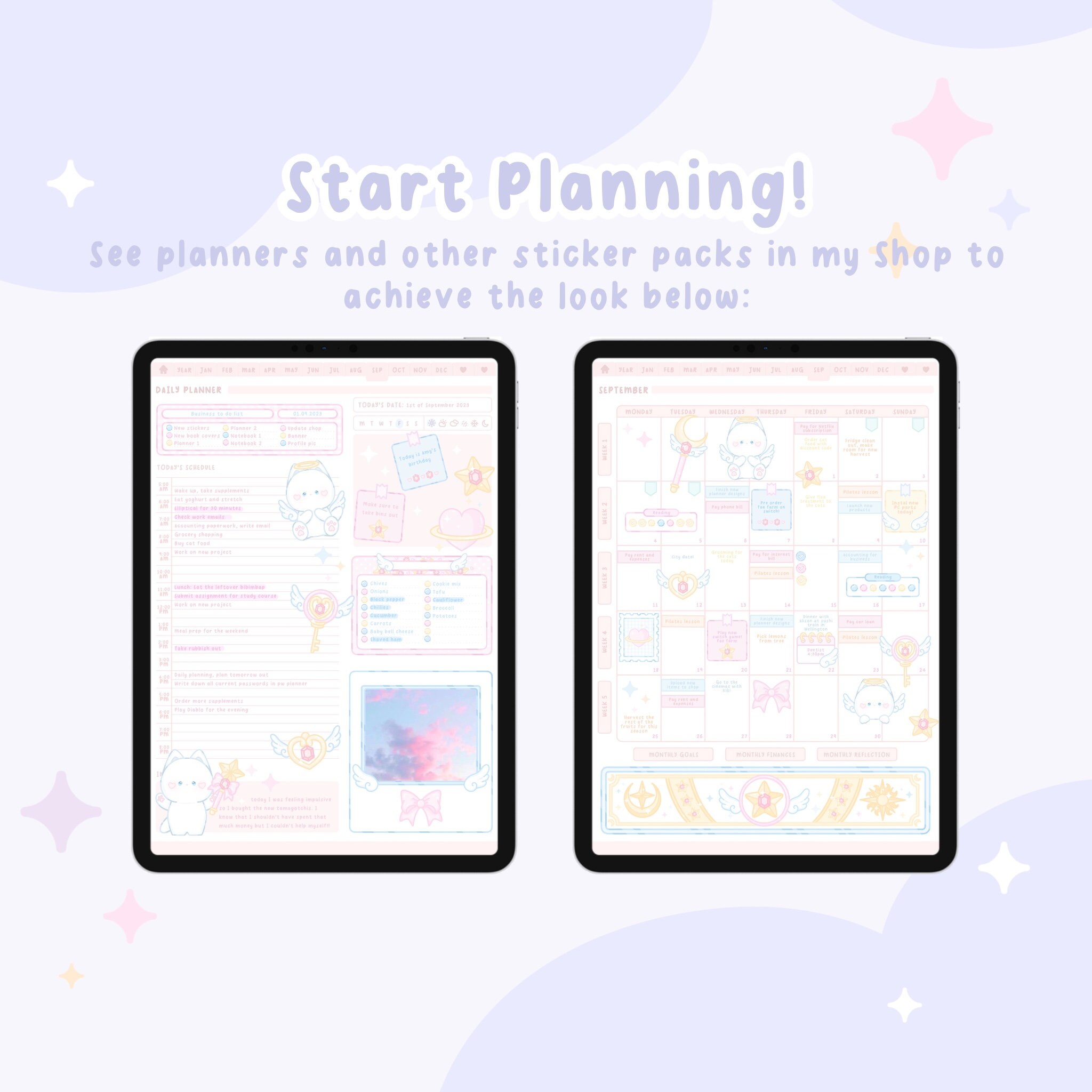 Kawaii Stickers, Cute Stickers, Digital Stickers, Planner Stickers ...
