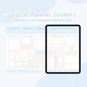 Planner Stickers, Planner Widgets, Digital Planner, Kawaii Stickers, Cute Stickers, Pastel Stickers, Digital Stickers, Kawaii, Cute Planner