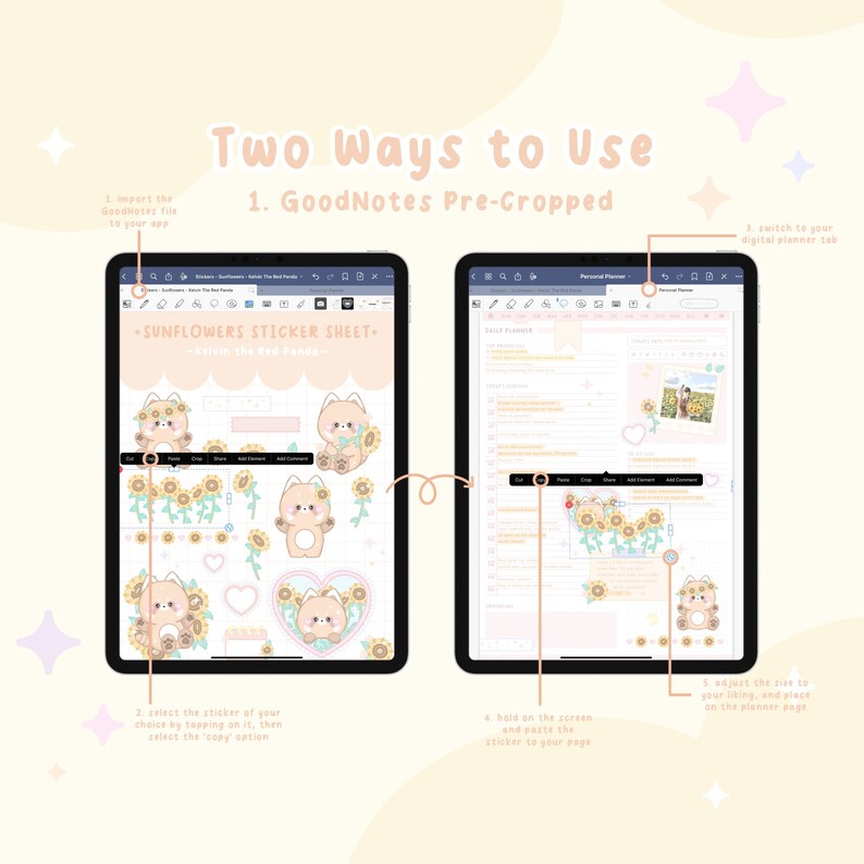 Cute Stickers, Digital Stickers, PNG Stickers, Planner Stickers ...