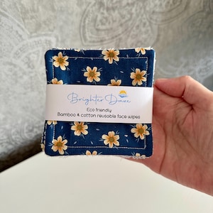 Reusable Face Wipes | Zero Waste | Eco Skin Care | Cotton & Bamboo Towelling | Sensitive Skin | Washable Pads