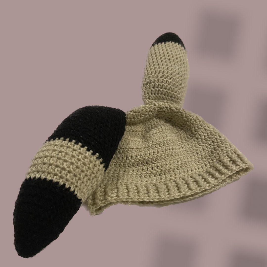 Crochet Pattern 'sincerity is Scary' Bunny Ears Beanie, PDF