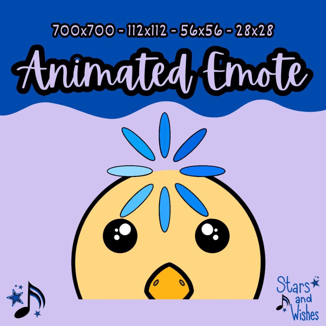 Yellow Bird Loading Sign - Animated Emote GIF Twitch Discord ...