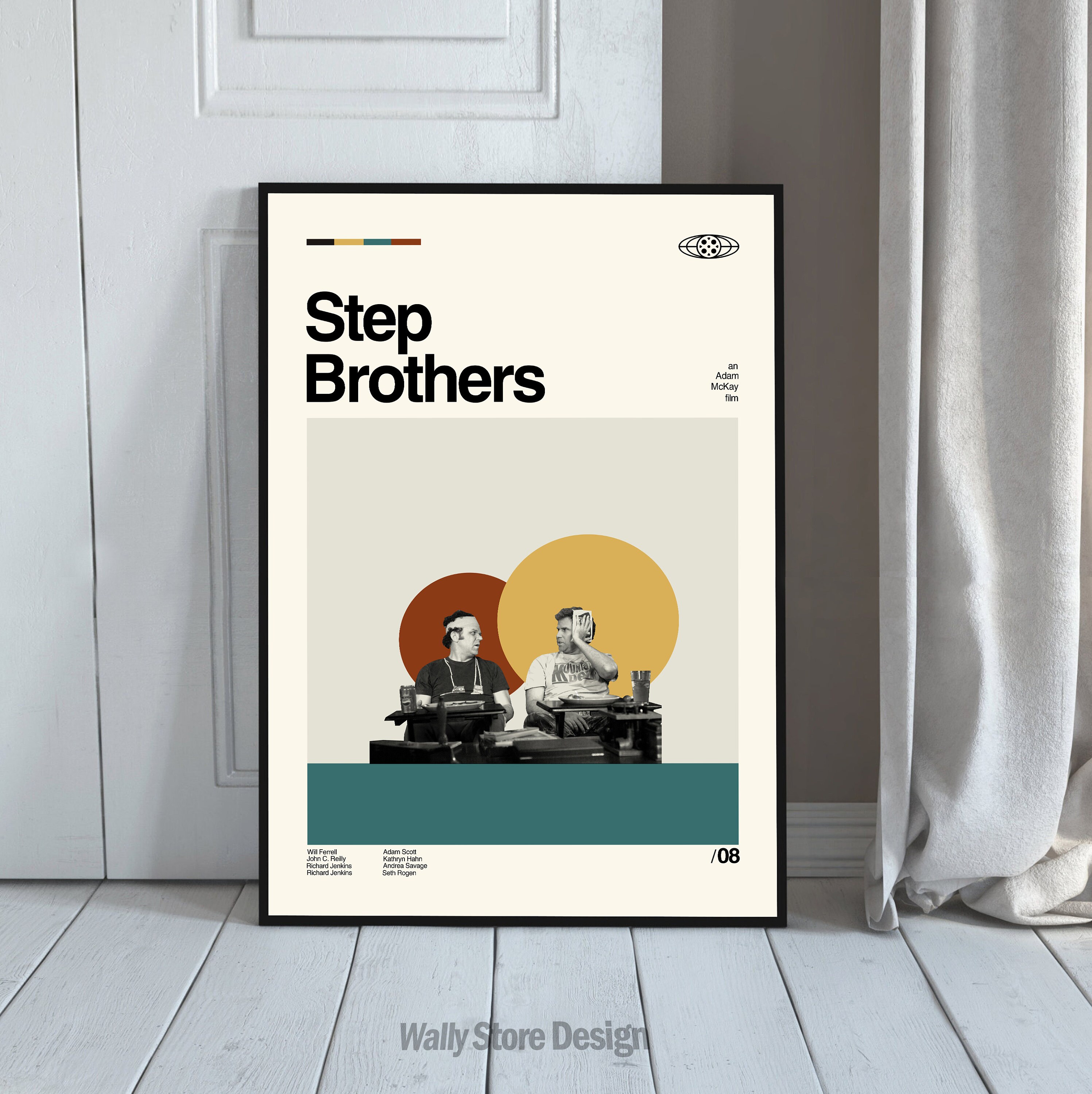 Step Brothers Movie Poster, Step Brothers Print, Retro Movie Poster ...