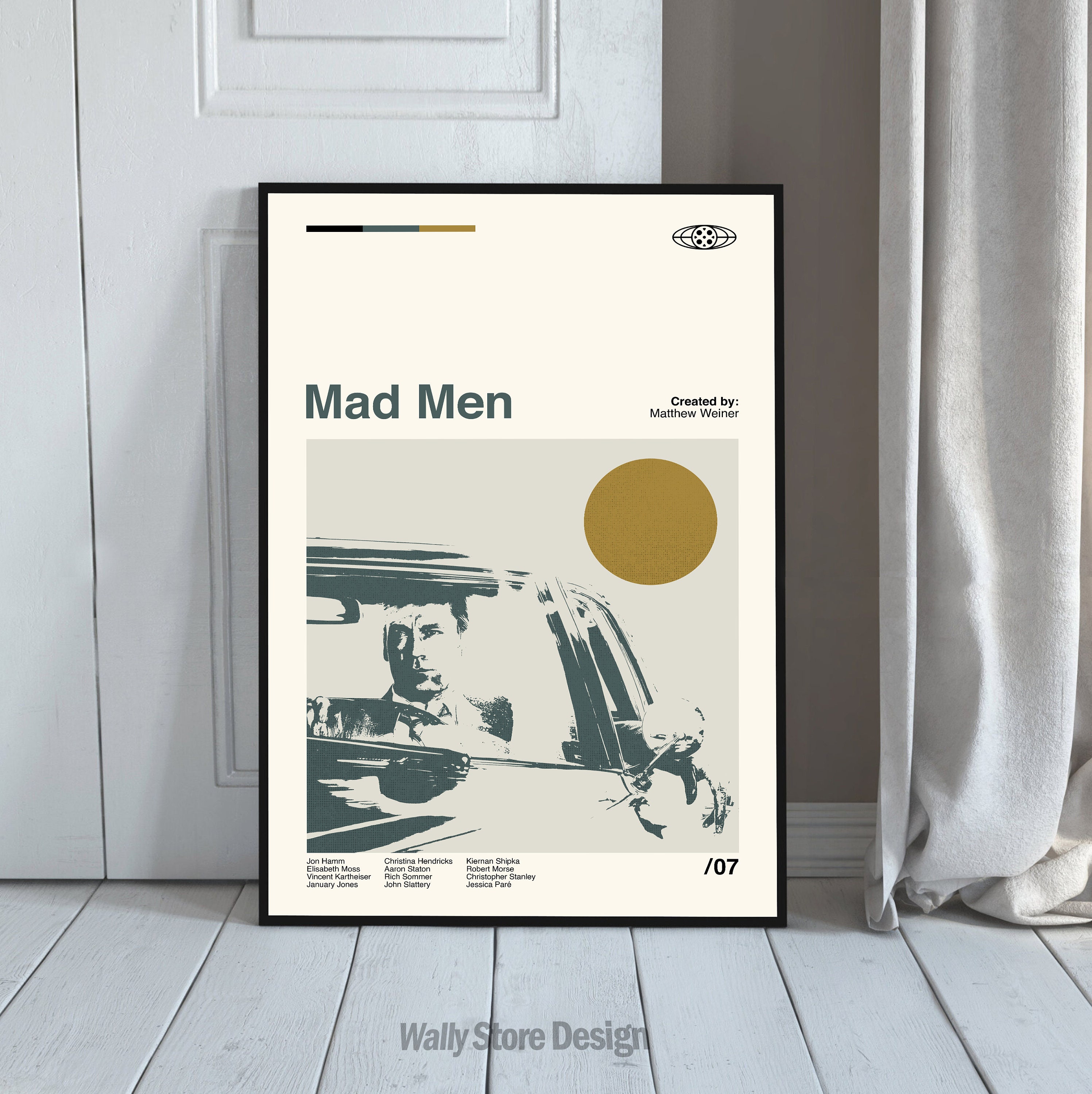 Discover Póster Mad Men TV Series Mitad de Siglo, Movie Póster, Don Draper Mad Men Merch Hogar Decor