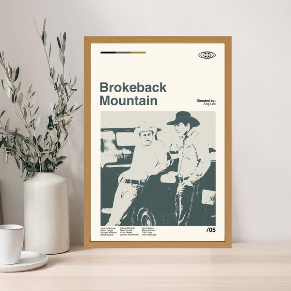 Brokeback Mountain Poster, Brokeback Mountain Print, Custom Poster, Vintage Retro, Aesthetic Print, High Quality, Wall Art