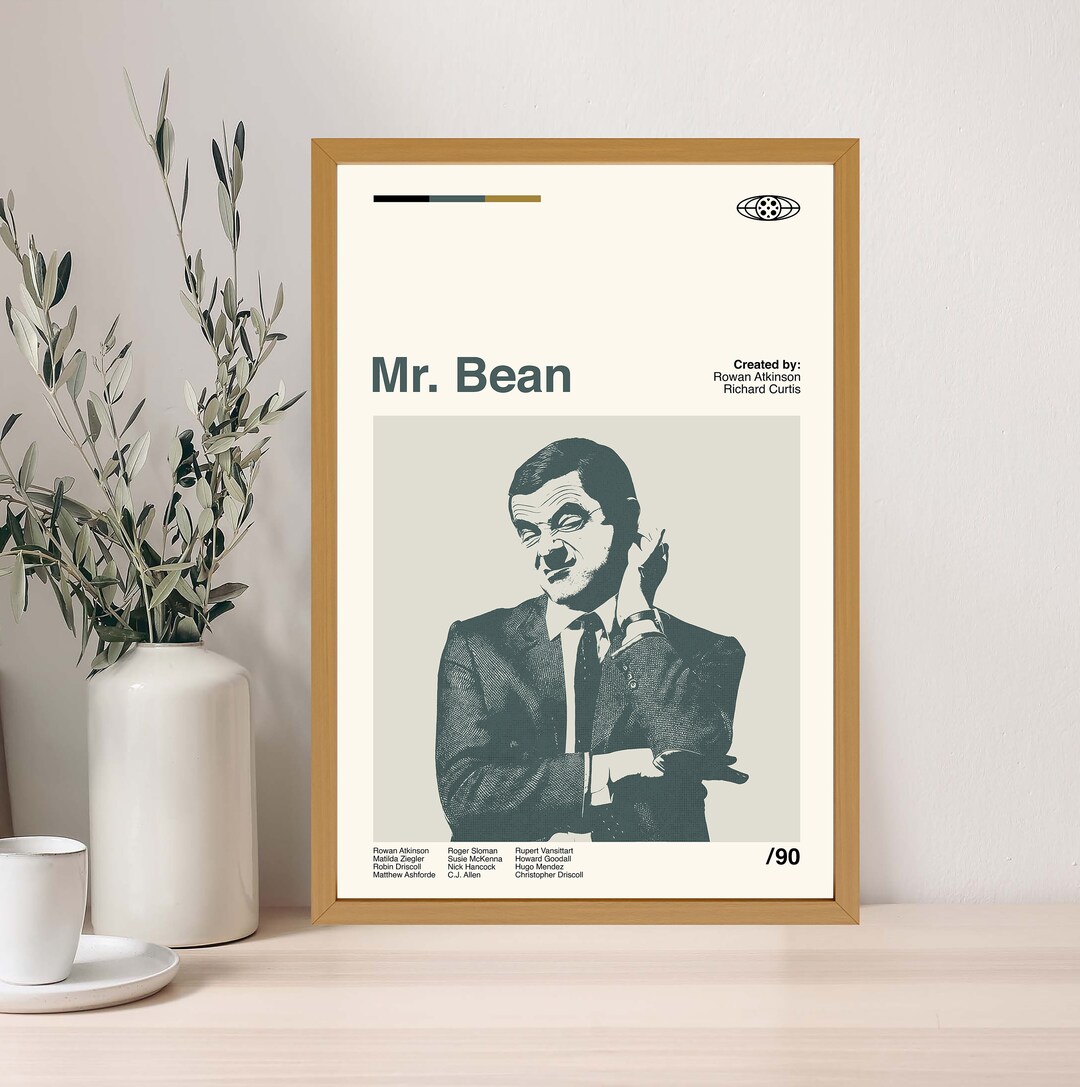 Mr. Bean Poster Mr. Bean Print Mr. Bean Art Mr. Bean Movie Etsy