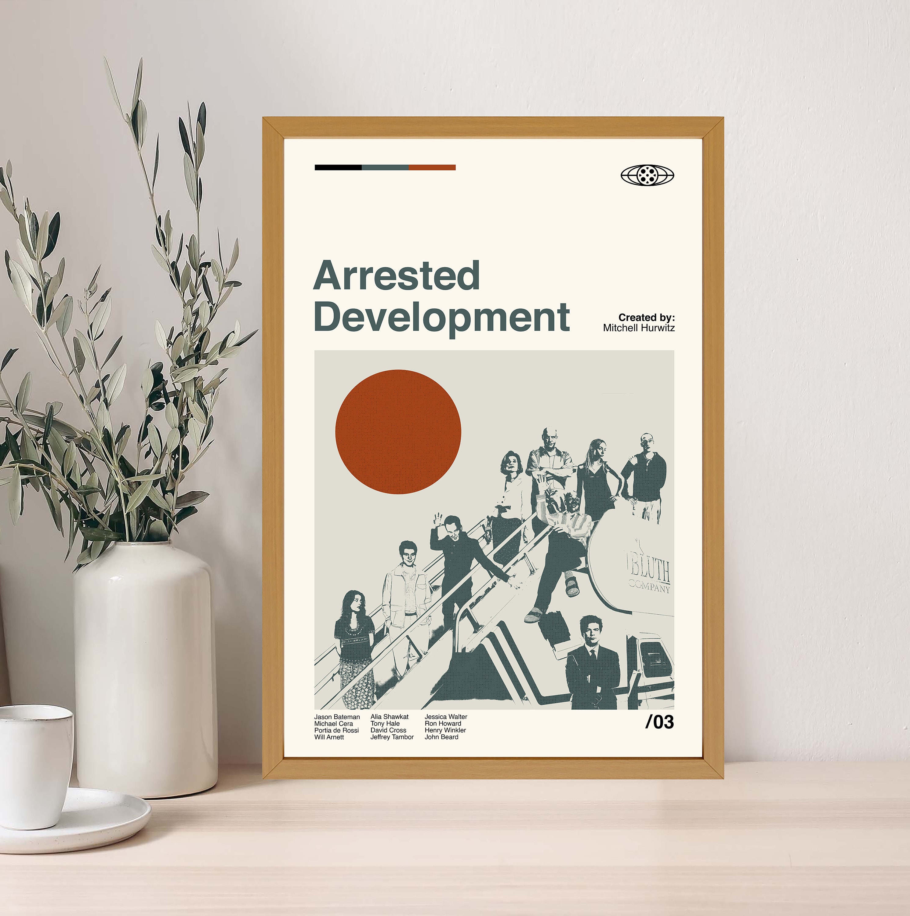 Arrested Development (2003)- Polaroid / Minimalist Poster em 2023