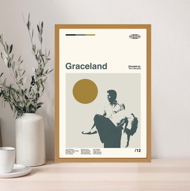 Graceland Poster, Graceland Print, Minimalist Movie, Vintage Retro ...