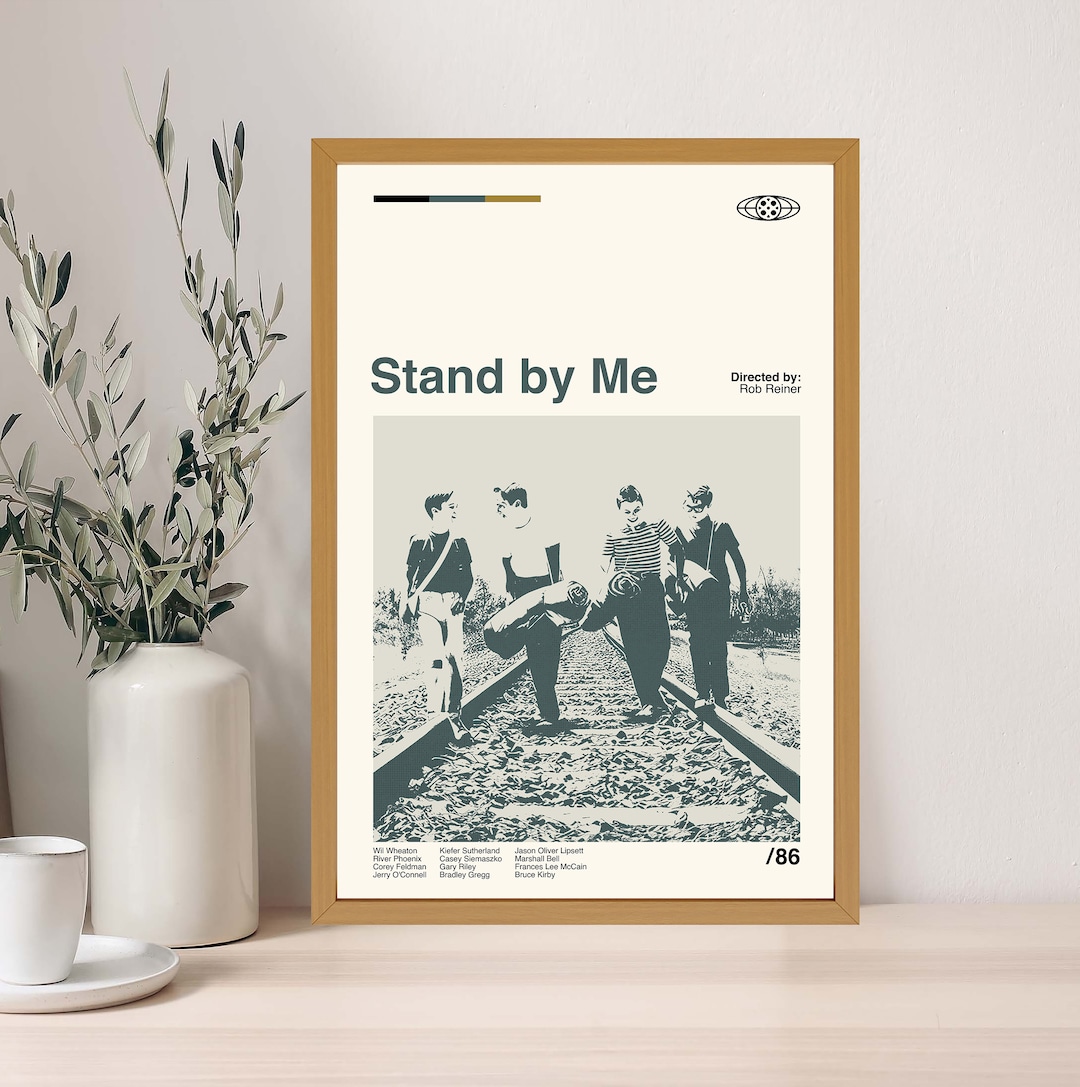 Stand by Me Poster Stand by Me Print Stand by Me Art Retro Etsy