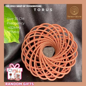 Handmade Copper Tensor Torus: 432MHz & 177MHz Frequencies, Energy Alignment
