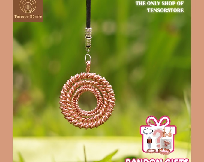 Infinity Helix Tensor Necklace | Sacred Geometry Copper Energy Tool, Tensor Ring, Tensor Store