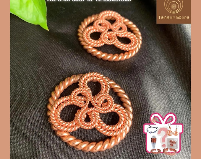 Handmade Copper Heddeka Elemental Symbol: Sacred Geometry Decor