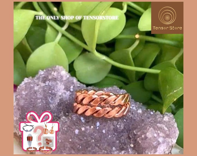 Handmade Copper Tensor Ring: Sacred Cubit Energy Tool