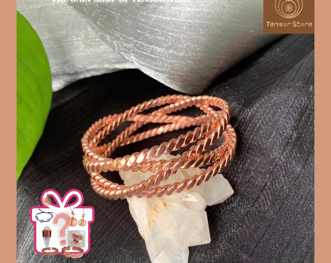 Copper Tensor Ring Bracelet: Custom Frequency Energy Sphere