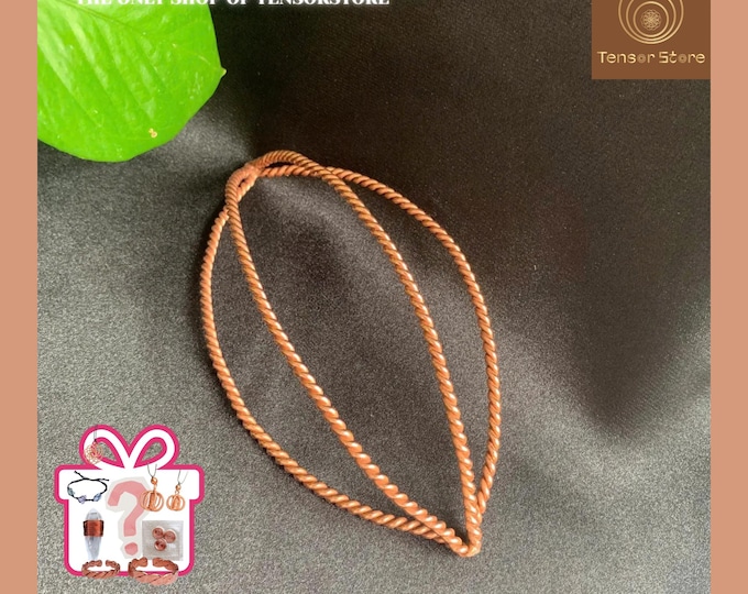 Copper Tensor Nose Mask: 144MHz Sacred Cubit, Handcrafted Energy Shield