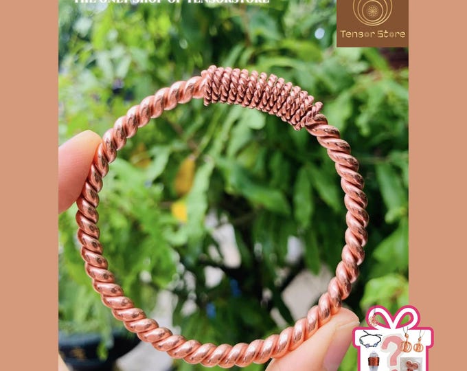 Dual Frequency Copper Bracelet: Handmade Spiritual Energy Tool