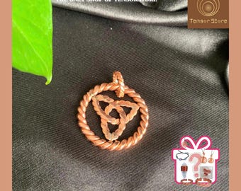 999 Cubit Tensor Ring Necklace: Double Twisted 432 Mhz Tensor