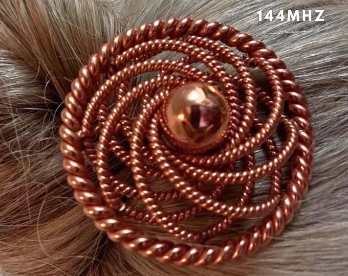 Tensor Hairpin: Pure Copper Energy Hair Clip for Grounding